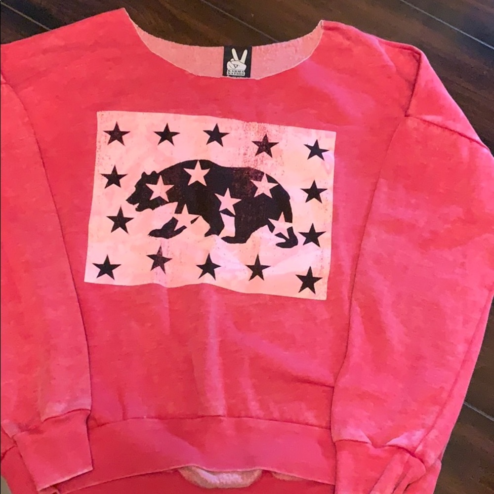 Cutout crewneck sweatshirt